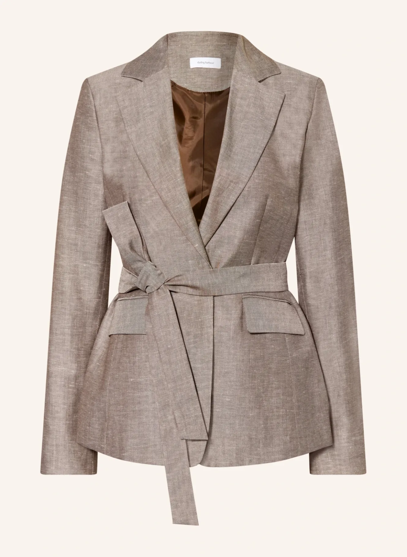 Blazer mit Leinen