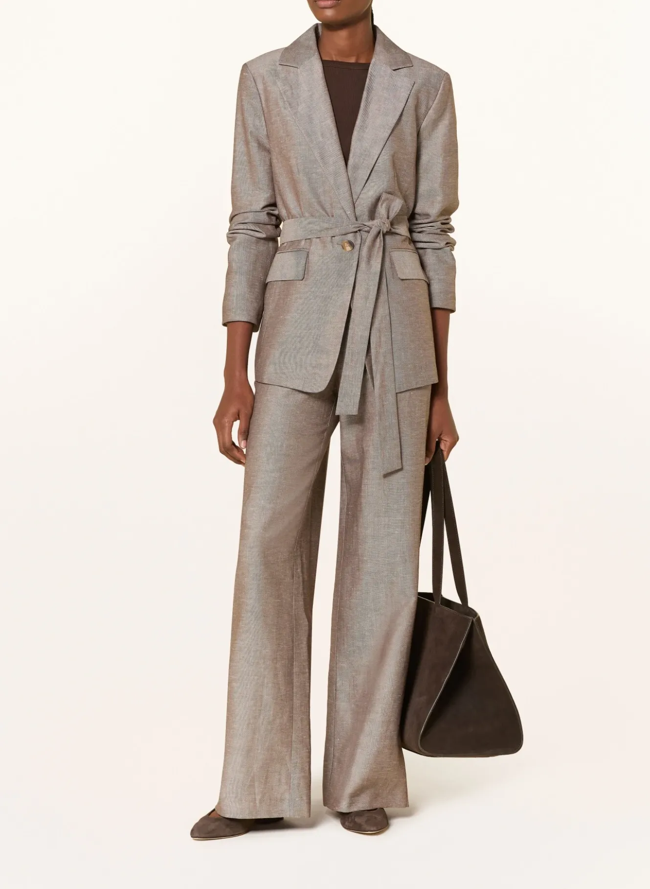 Blazer mit Leinen