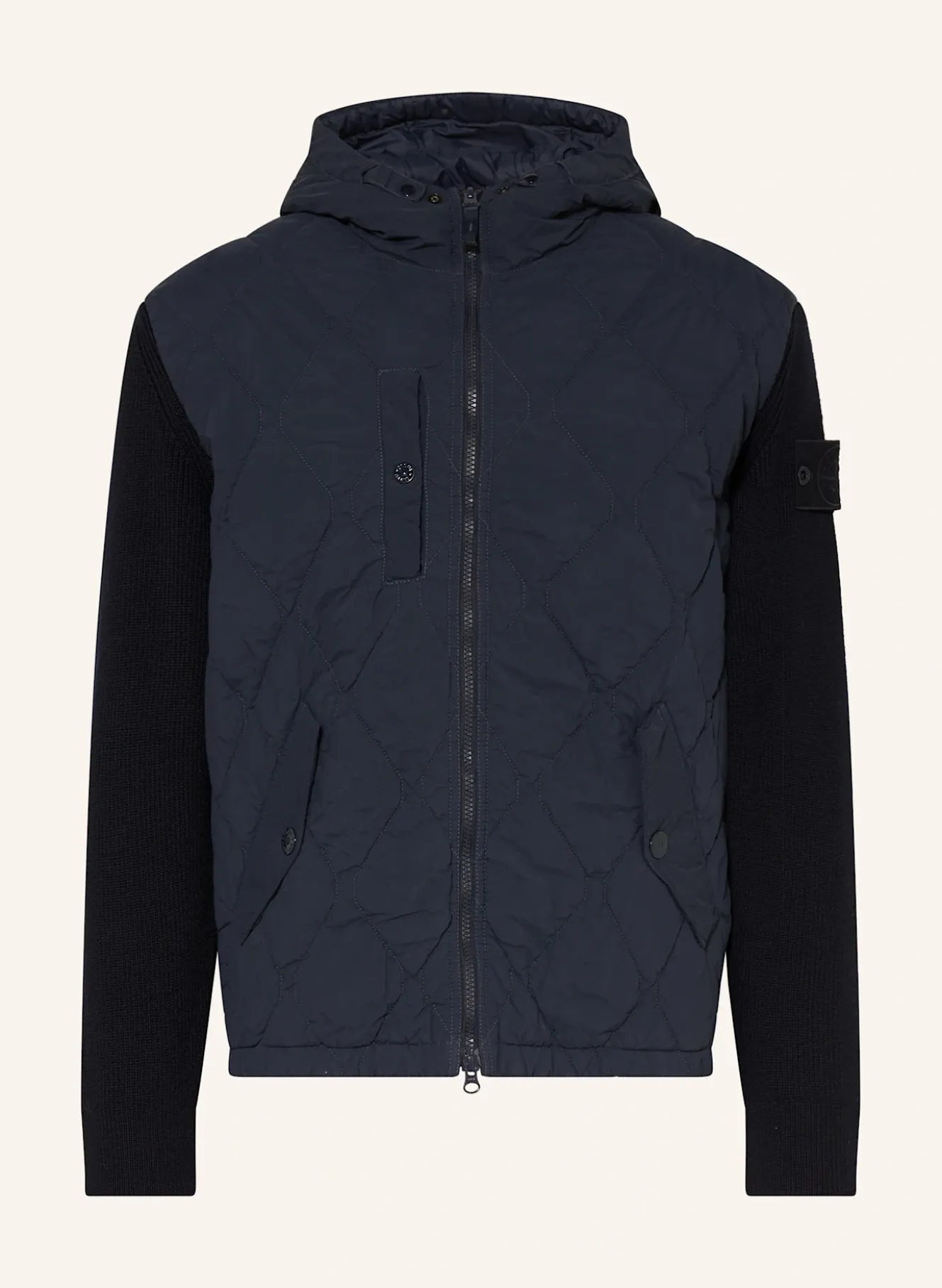 Blouson GHOST im Materialmix