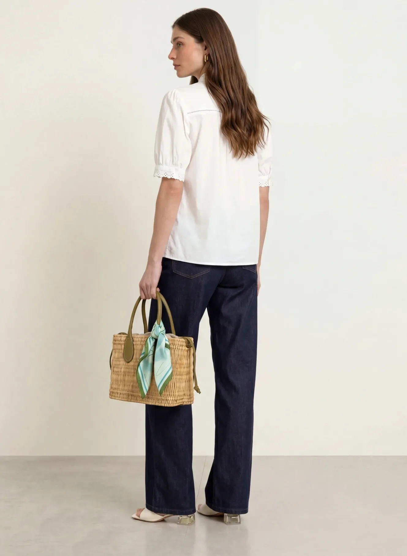 Bluse KARIS mit Lochspitze