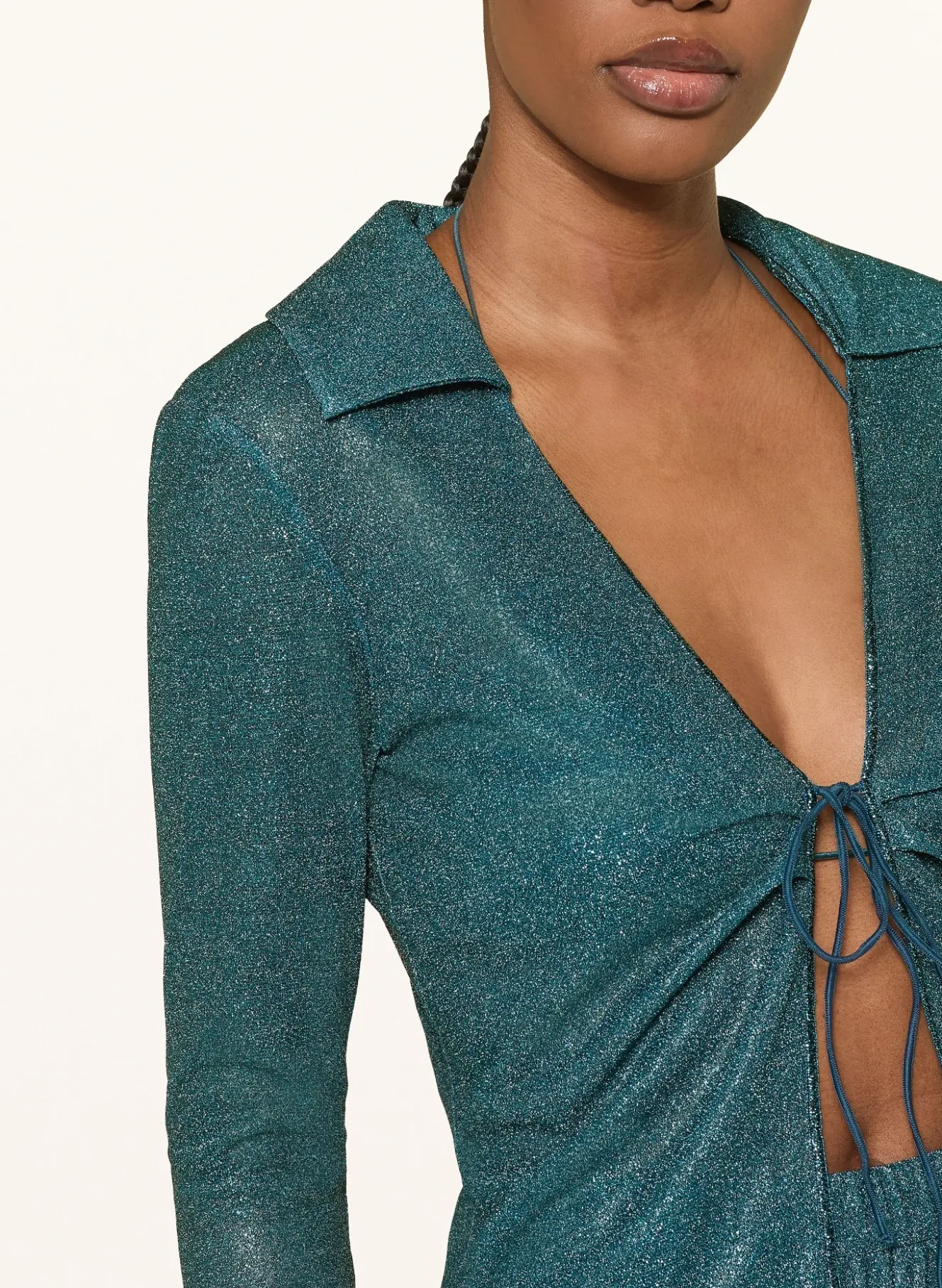Bluse LUMIÈRE mit Glitzergarn