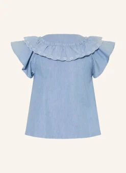 Bluse mit Rüschen