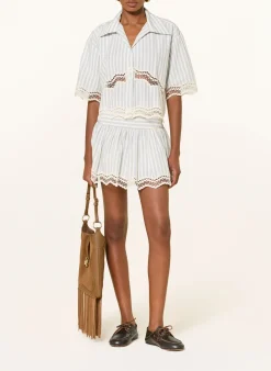 Bluse mit Spitze