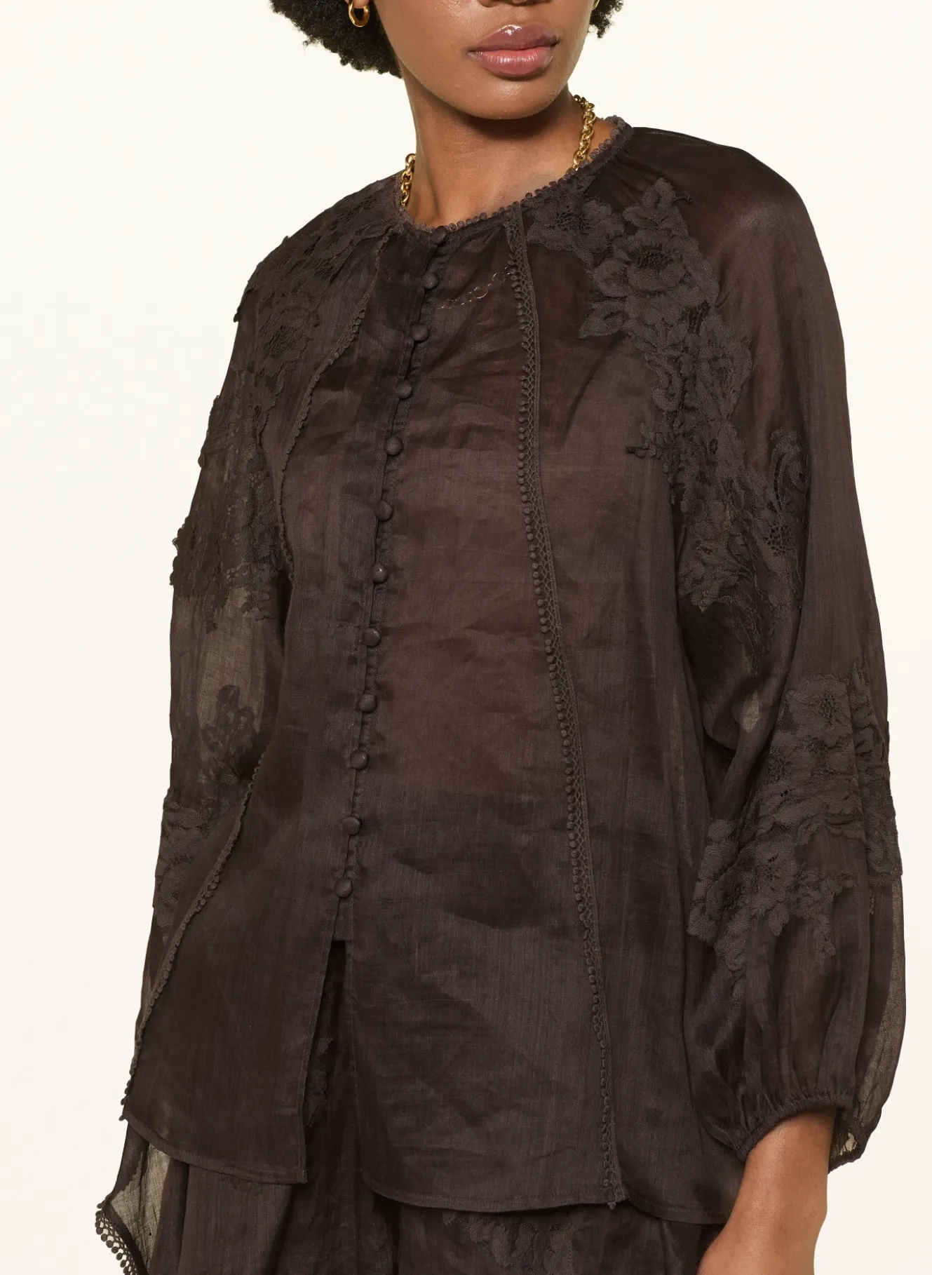 Bluse mit Spitze