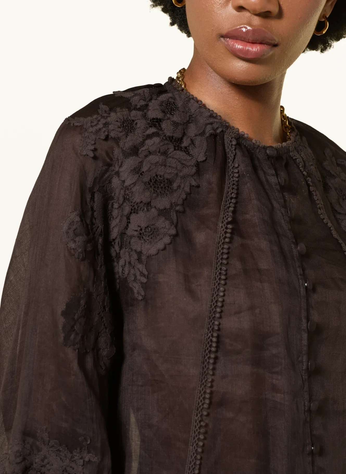 Bluse mit Spitze