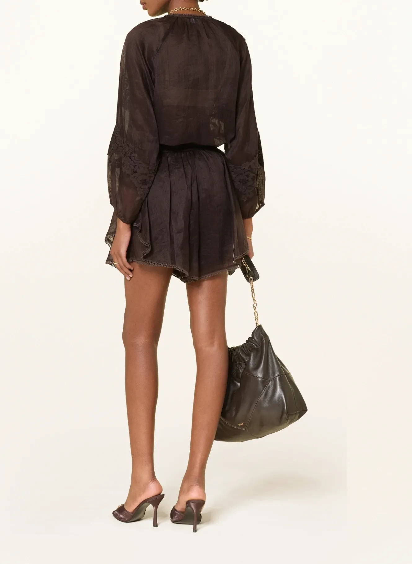 Bluse mit Spitze