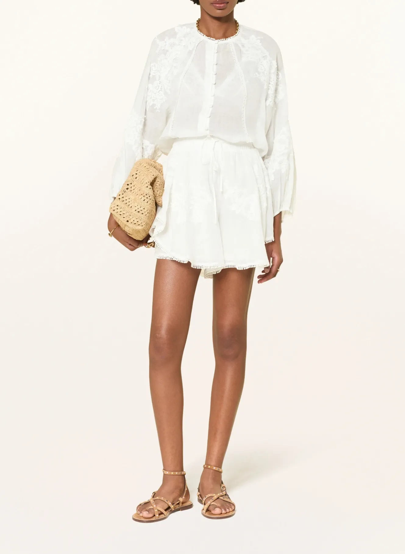 Bluse mit Spitze