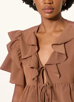 Bluse mit Volants