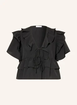 Bluse mit Volants