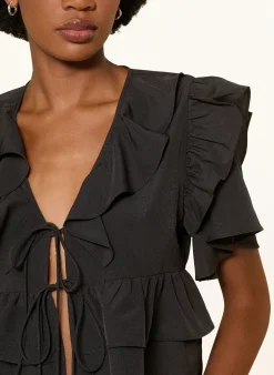 Bluse mit Volants