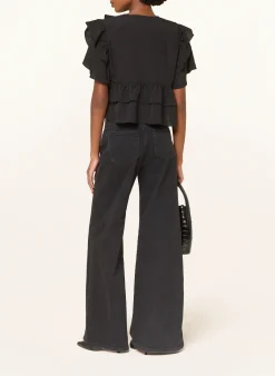 Bluse mit Volants