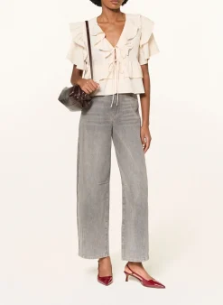 Bluse mit Volants