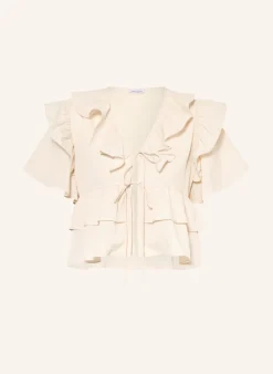 Bluse mit Volants