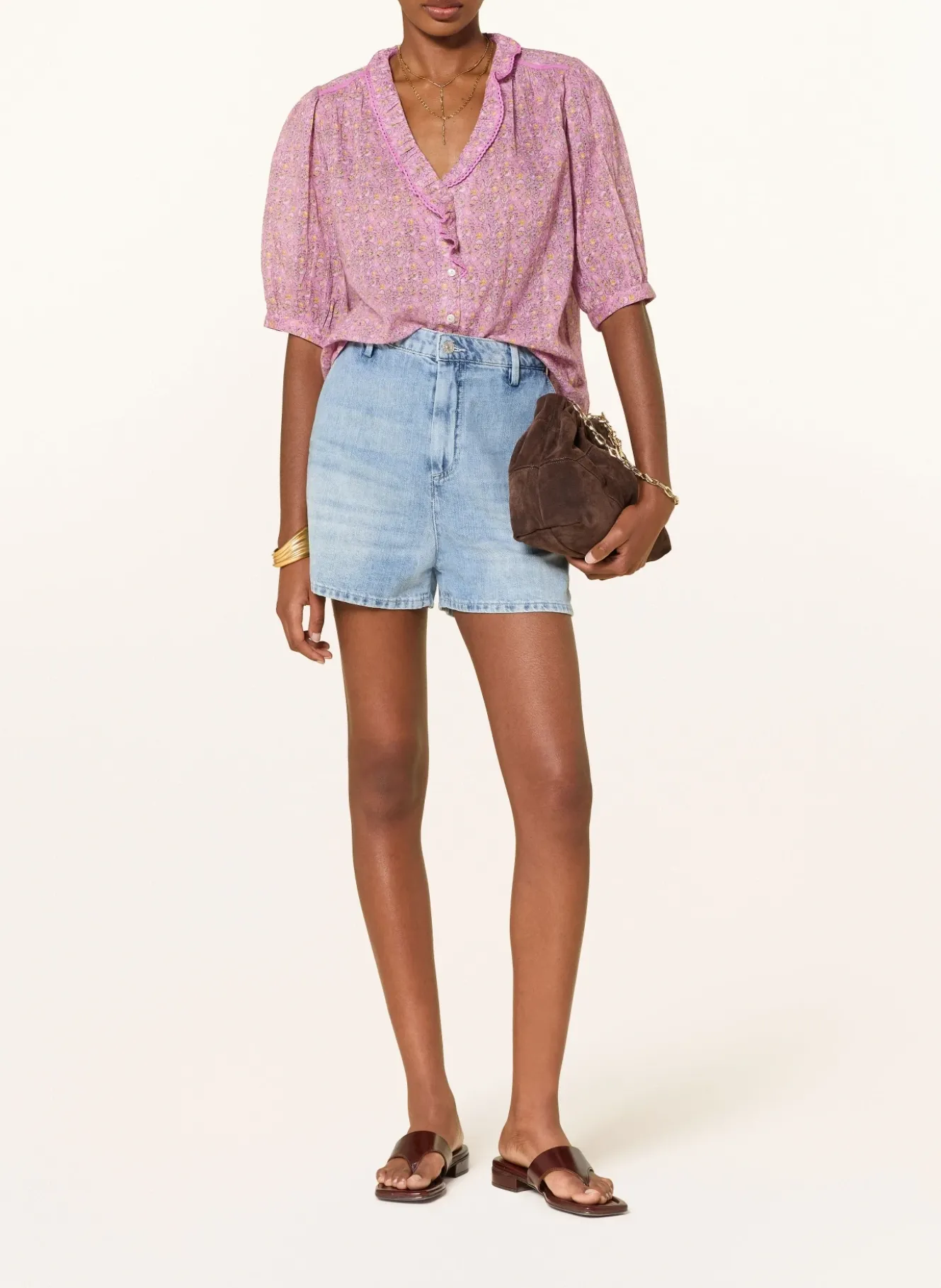 Bluse PHYSALYS mit Rüschen