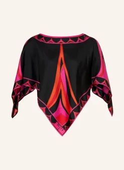 Blusenshirt aus Seide mit 3/4-Arm