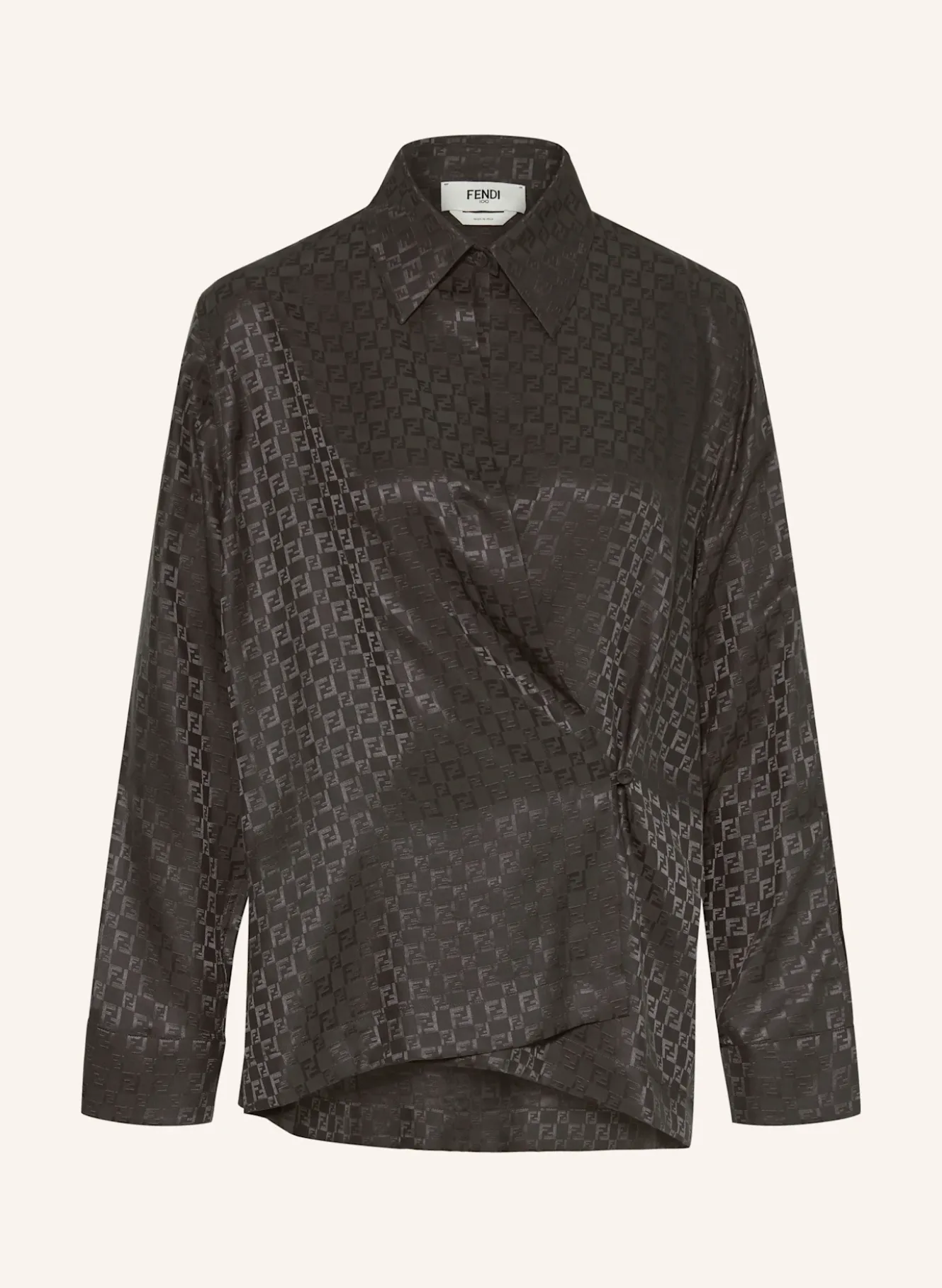 Blusenshirt CAMICIA CHESS aus Seide