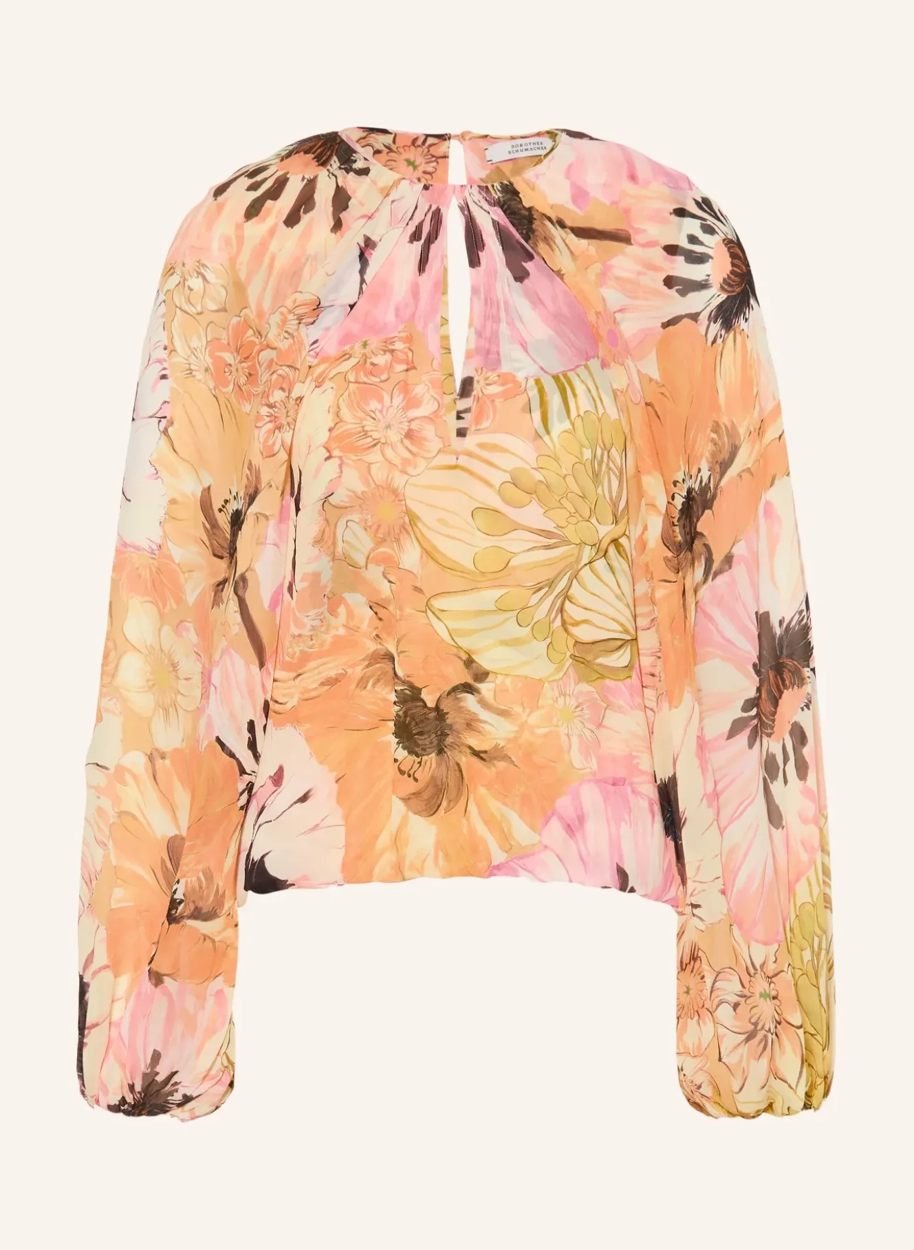Blusenshirt FLORAL DREAM mit abnehmbarer Schluppe