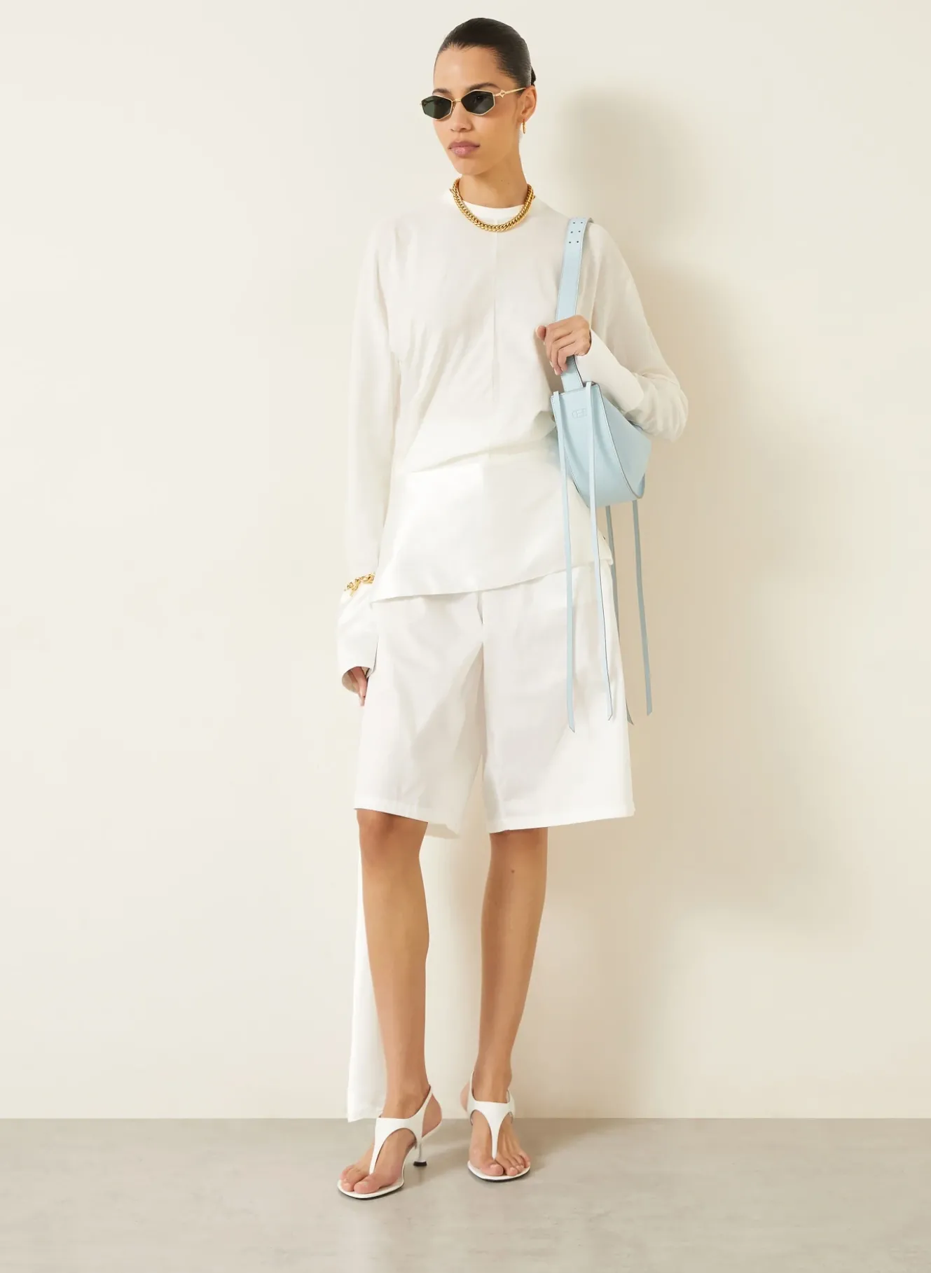Blusenshirt LUNA im Materialmix