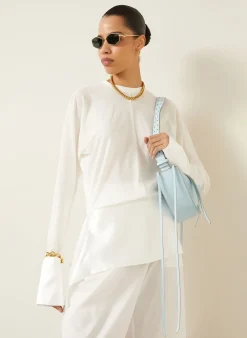 Blusenshirt LUNA im Materialmix