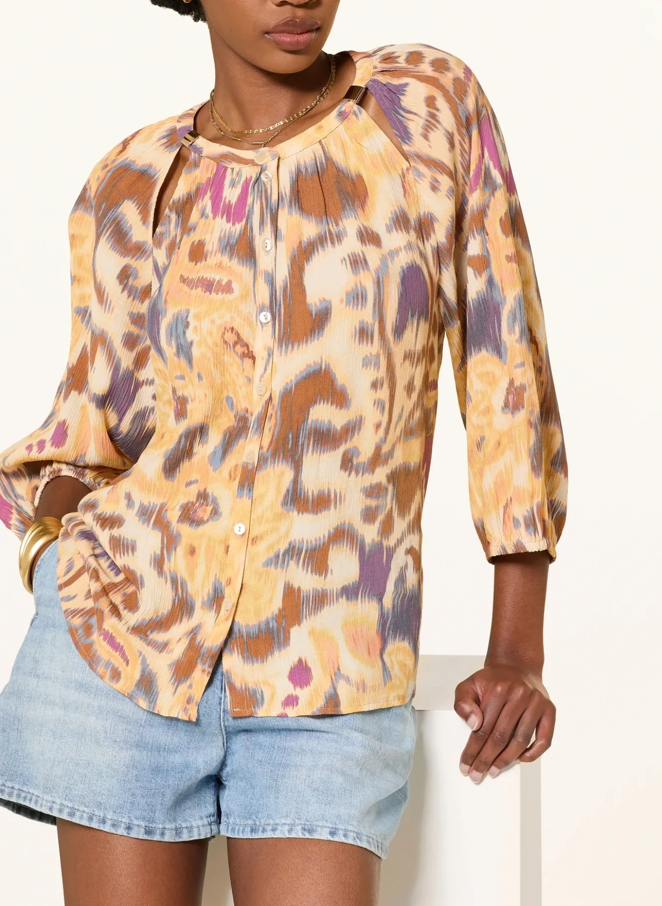 Blusenshirt MAELLE mit 3/4-Arm