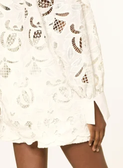 Blusenshirt mit Lochspitze
