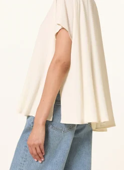 Blusenshirt mit Schmucksteinen und Seide