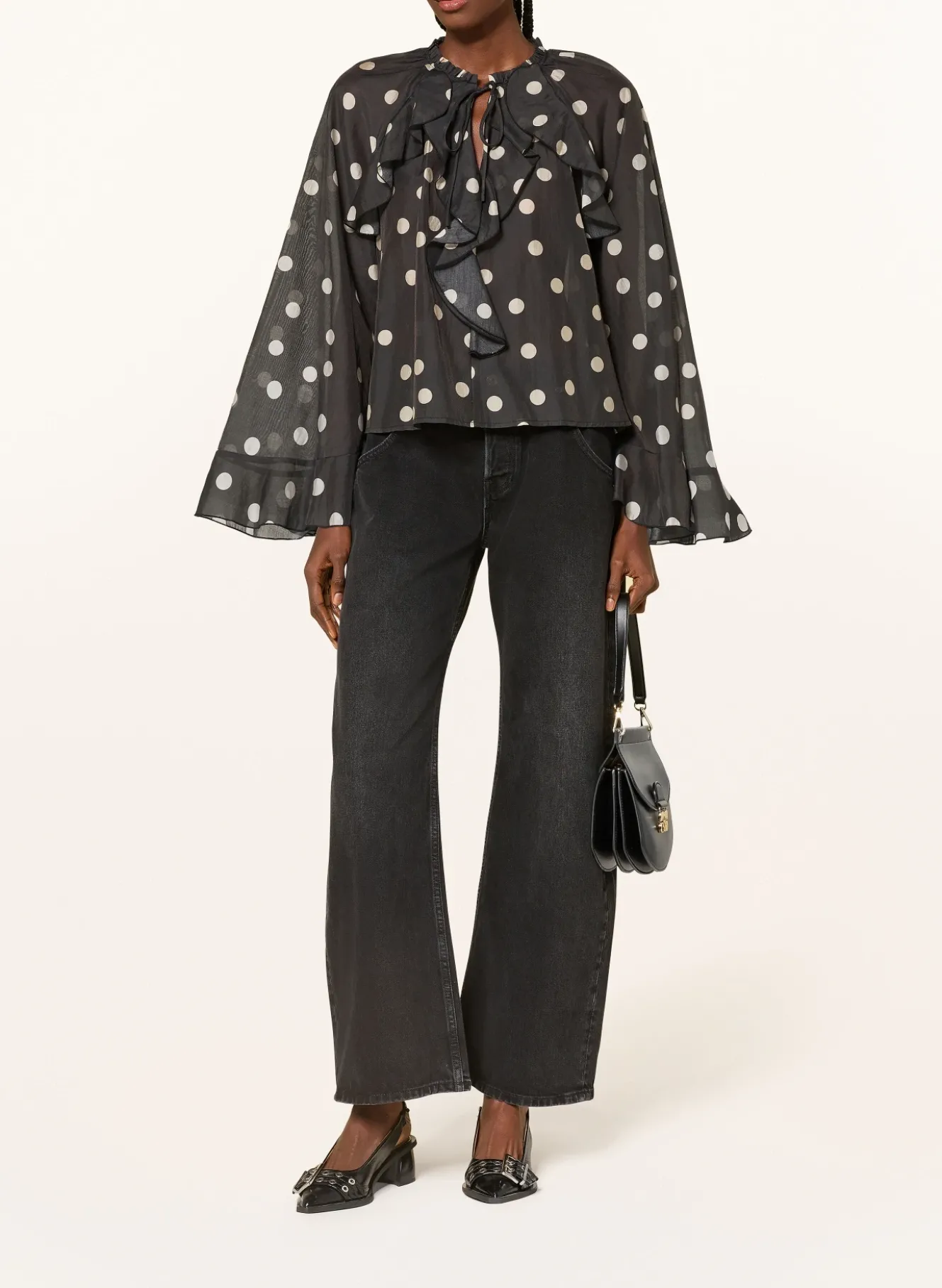 Blusenshirt mit Volants