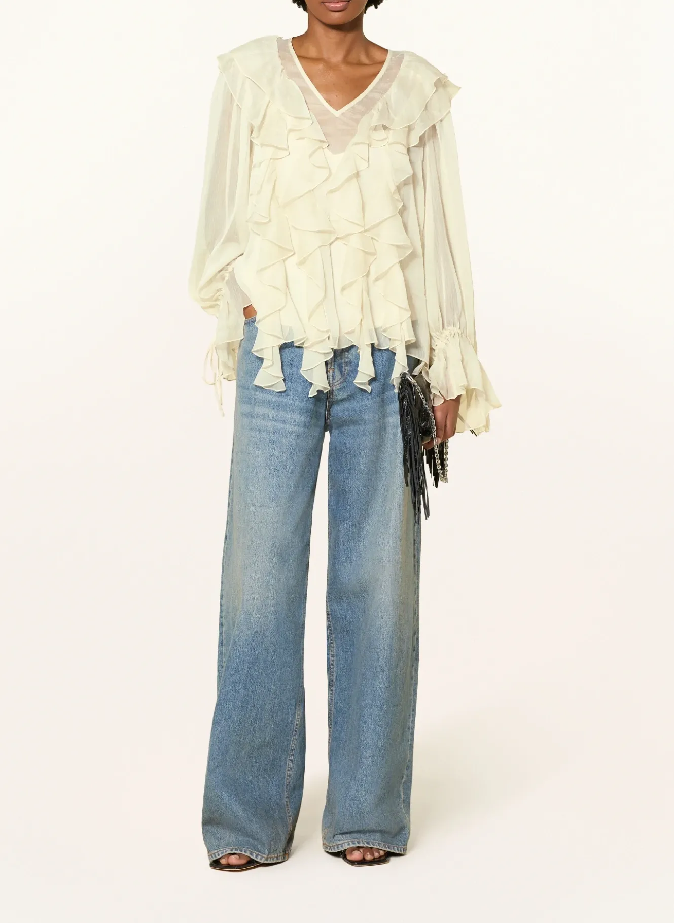 Blusenshirt mit Volants