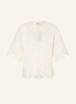 Blusenshirt SHANA mit Lochspitze und 3/4-Arm