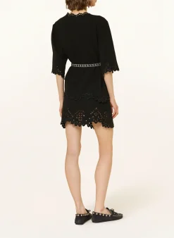 Blusenshirt SHANA mit Lochspitze und 3/4-Arm