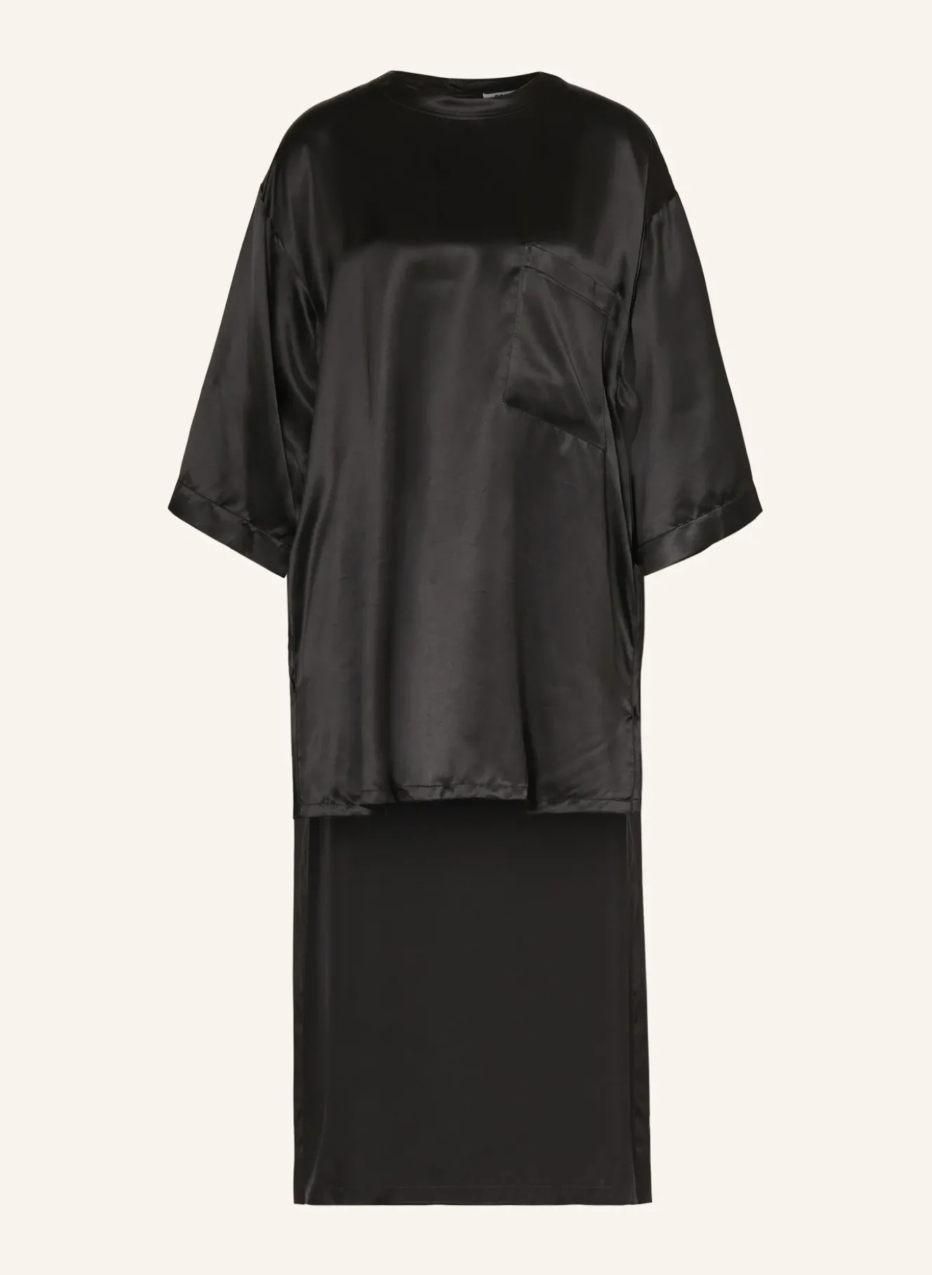 Blusenshirt TARA aus Satin mit 3/4-Arm