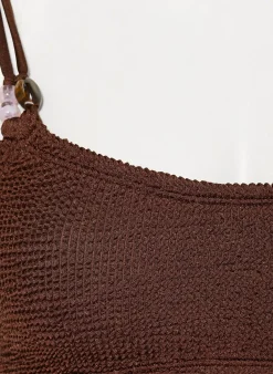 Bustier-Bikini CASSI mit Schmuckperlen