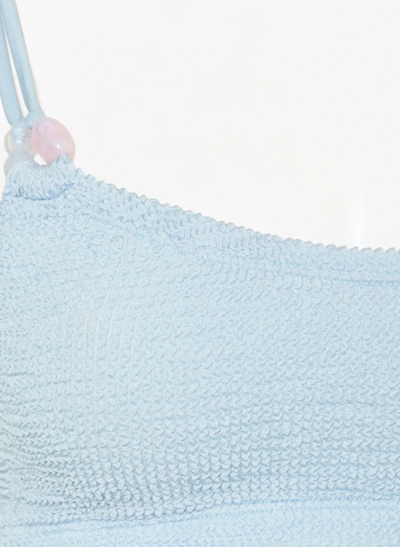Bustier-Bikini CASSI mit Schmuckperlen