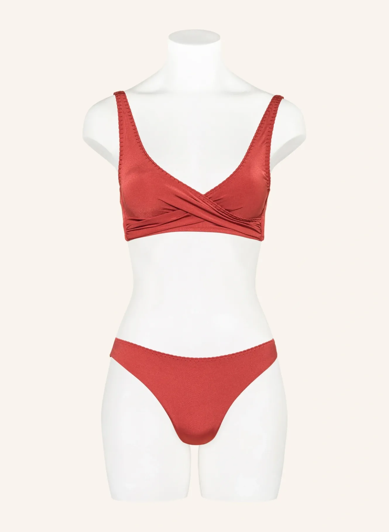 Bustier-Bikini-Top CRAFTED ESSENTIALS in Wickeloptik