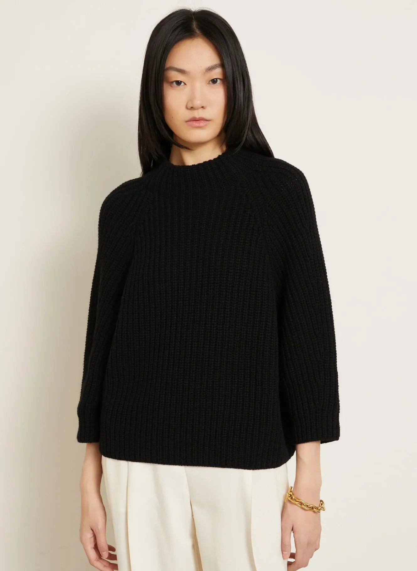 Cashmere-Pullover FALLOU mit 3/4-Arm