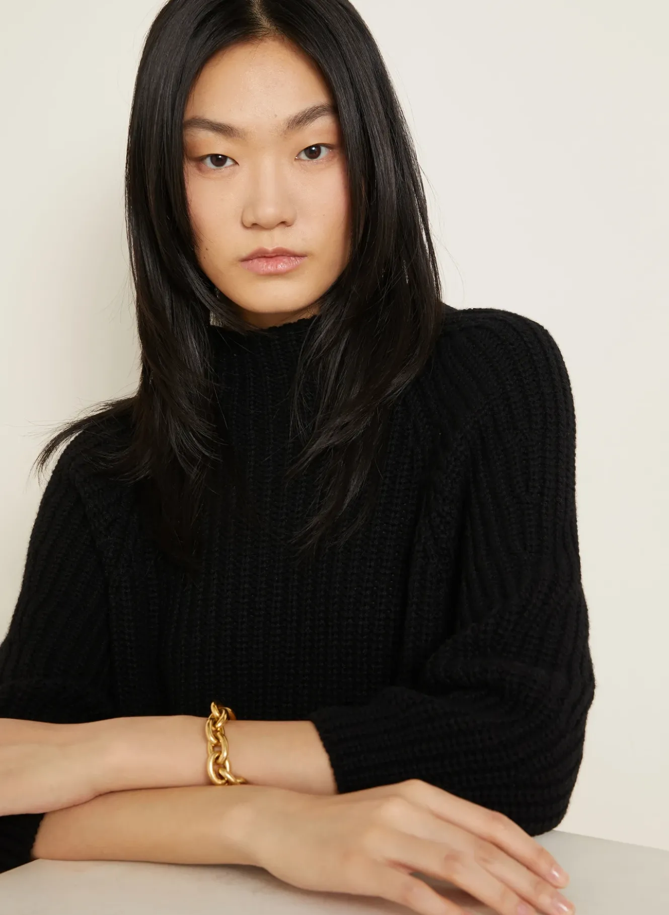 Cashmere-Pullover FALLOU mit 3/4-Arm
