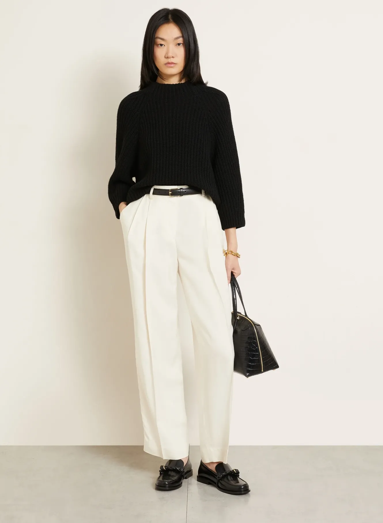 Cashmere-Pullover FALLOU mit 3/4-Arm