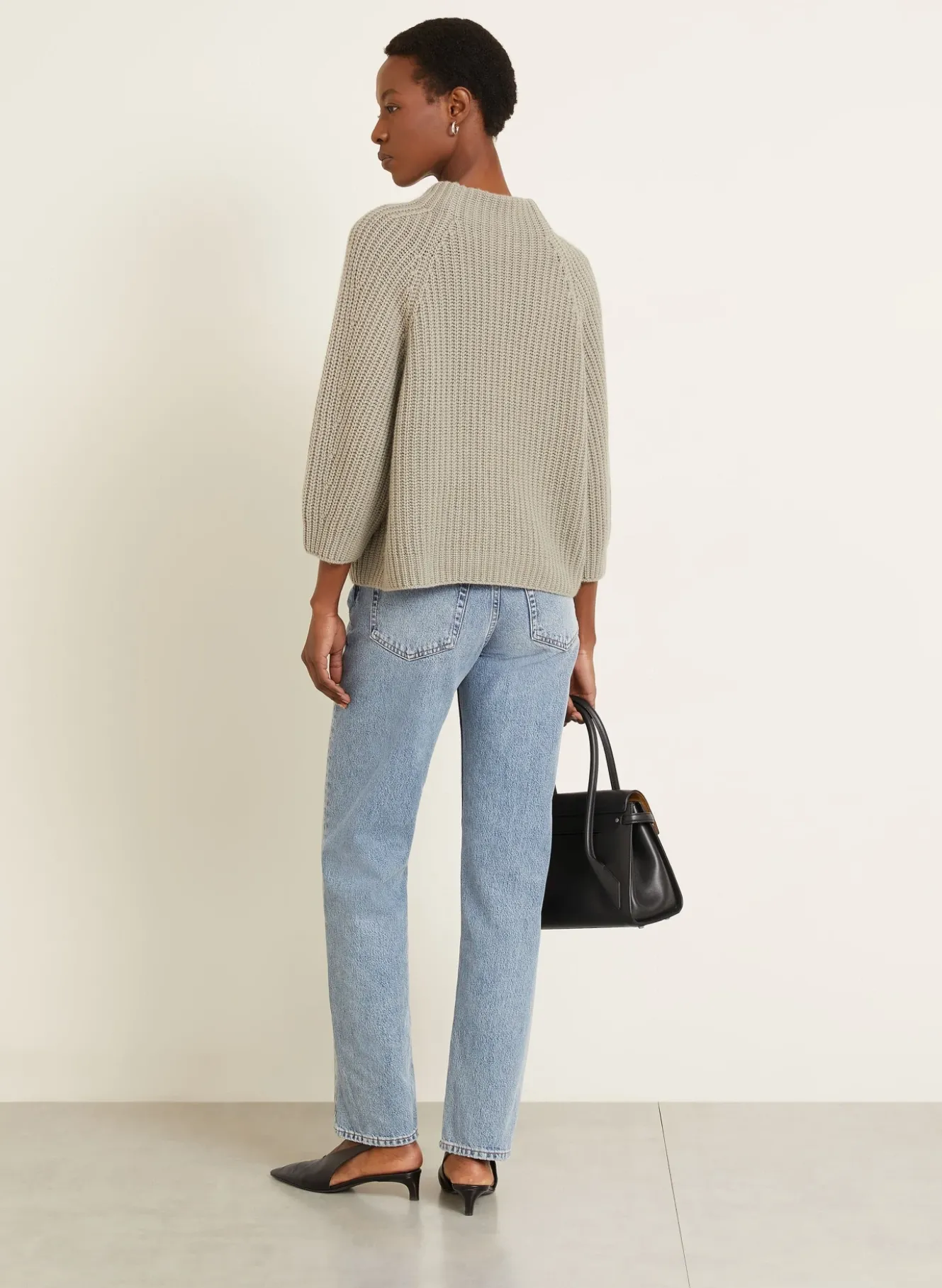 Cashmere-Pullover FALLOU mit 3/4-Arm