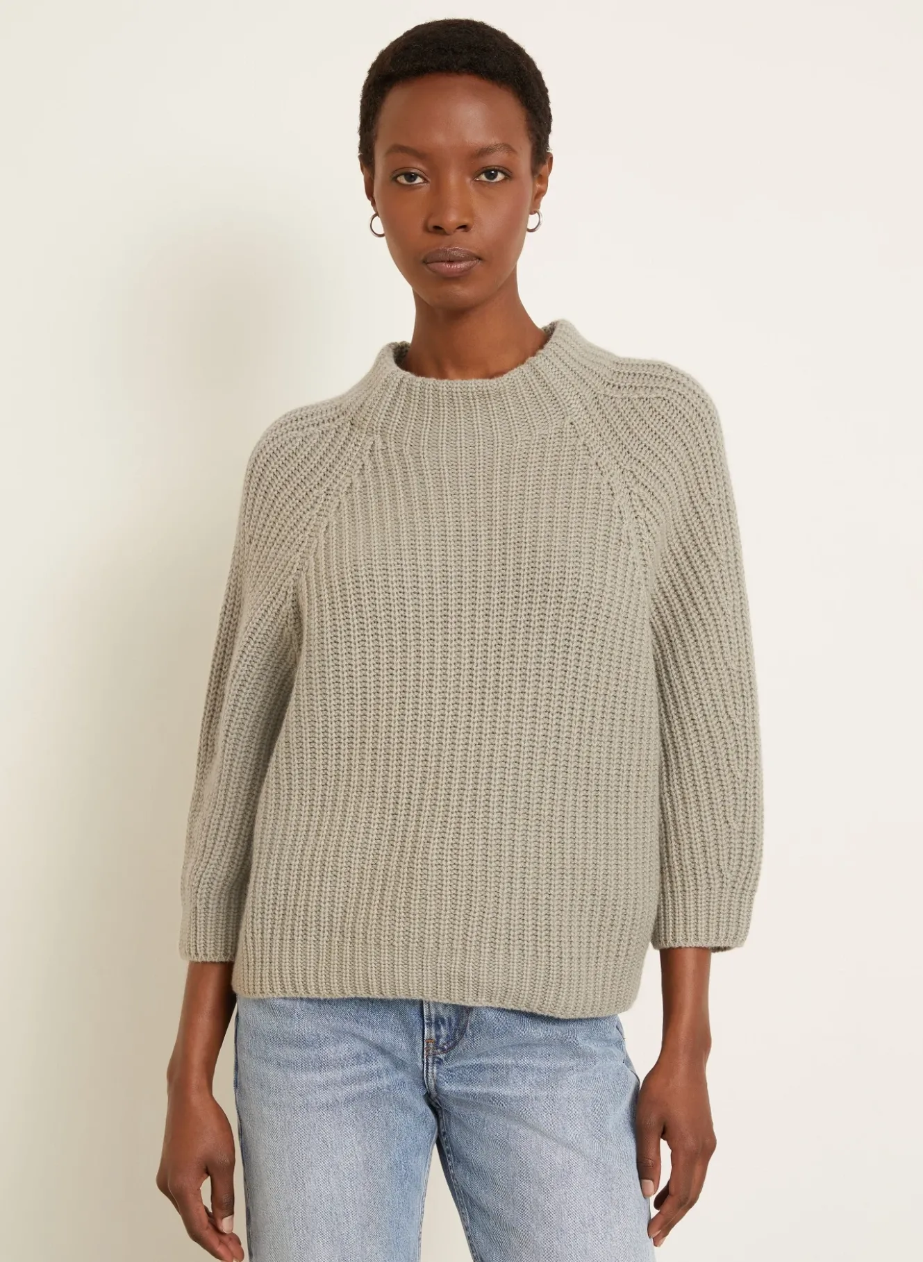 Cashmere-Pullover FALLOU mit 3/4-Arm