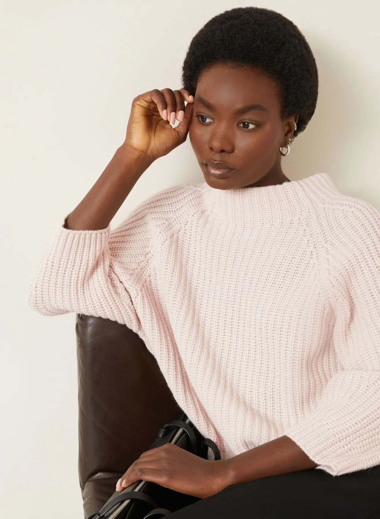 Cashmere-Pullover FALLOU mit 3/4-Arm