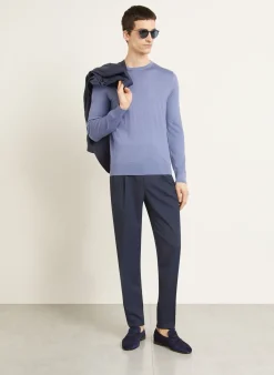 Cashmere-Pullover mit Seide