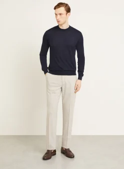 Cashmere-Pullover mit Seide