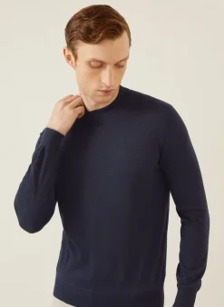 Cashmere-Pullover mit Seide