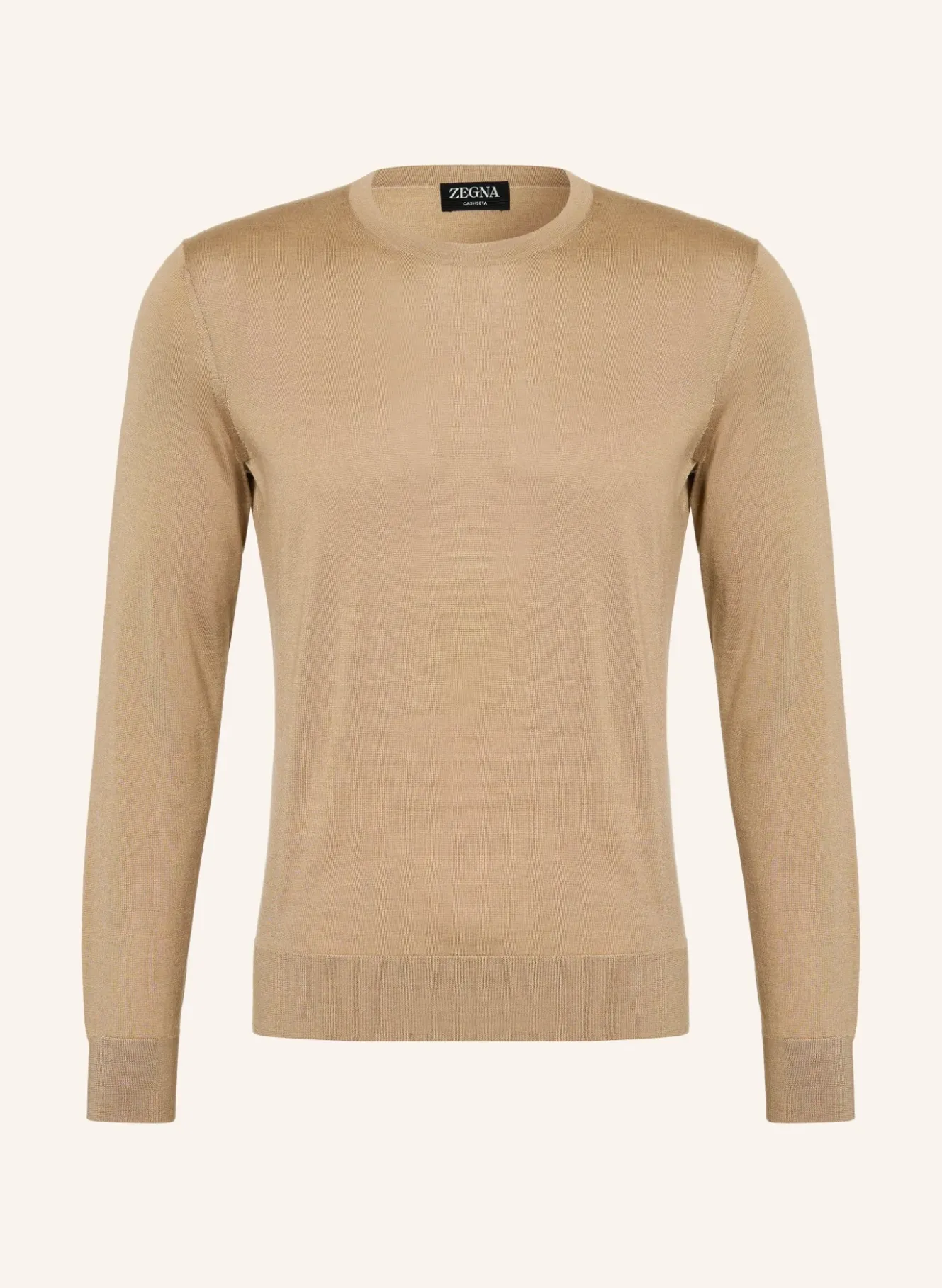 Cashmere-Pullover mit Seide