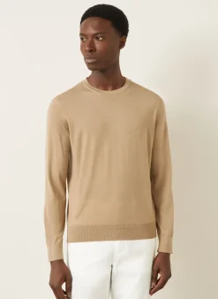 Cashmere-Pullover mit Seide