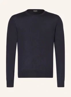 Cashmere-Pullover mit Seide