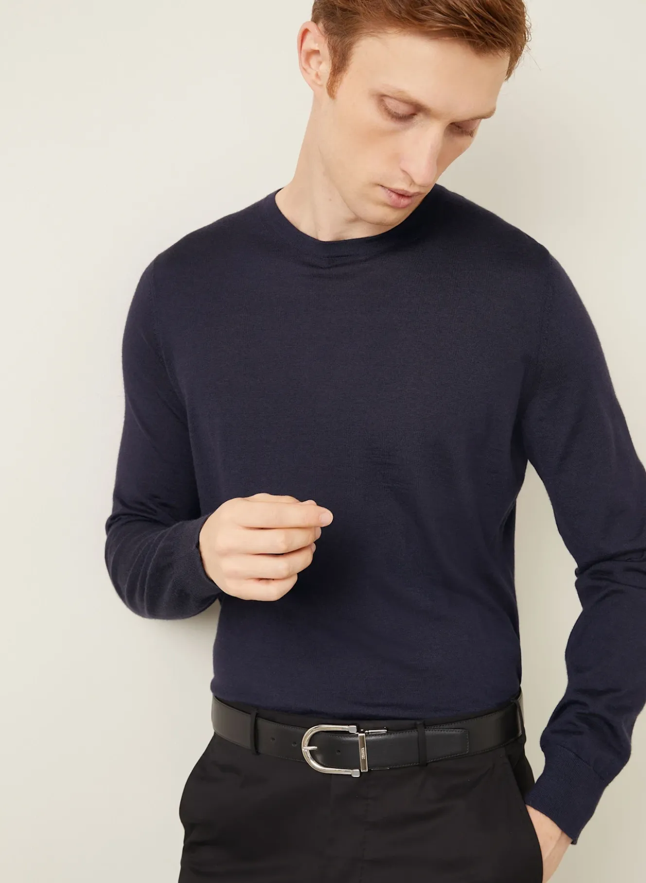 Cashmere-Pullover mit Seide