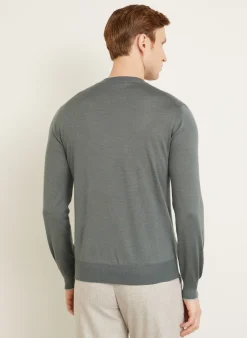 Cashmere-Pullover mit Seide