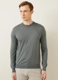 Cashmere-Pullover mit Seide