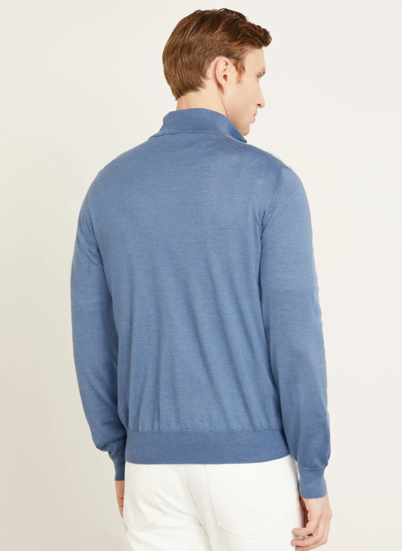 Cashmere-Troyer mit Seide